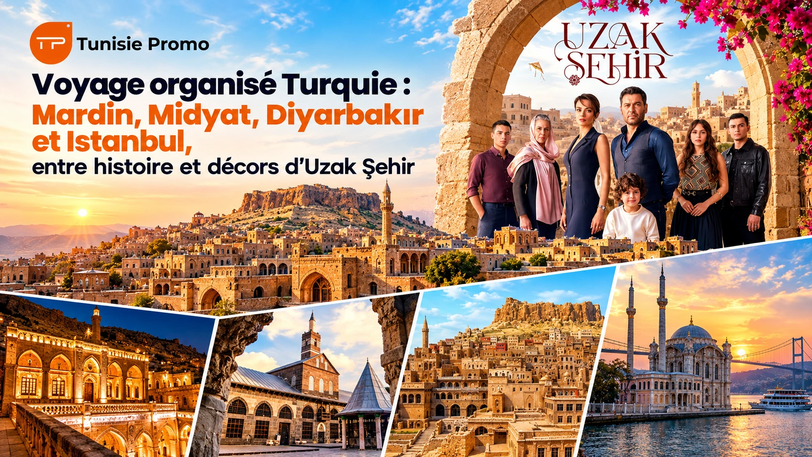 Voyage organisé Turquie : Mardin, Midyat, Diyarbakır et Istanbul, entre histoire et décors d'Uzak Şehir